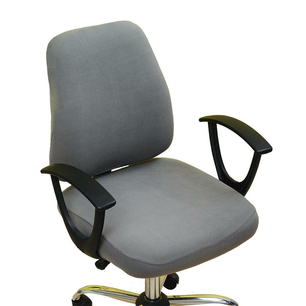 Rotate Armchair Slipcover Removable Computer Office Chair Cover Split-Style8