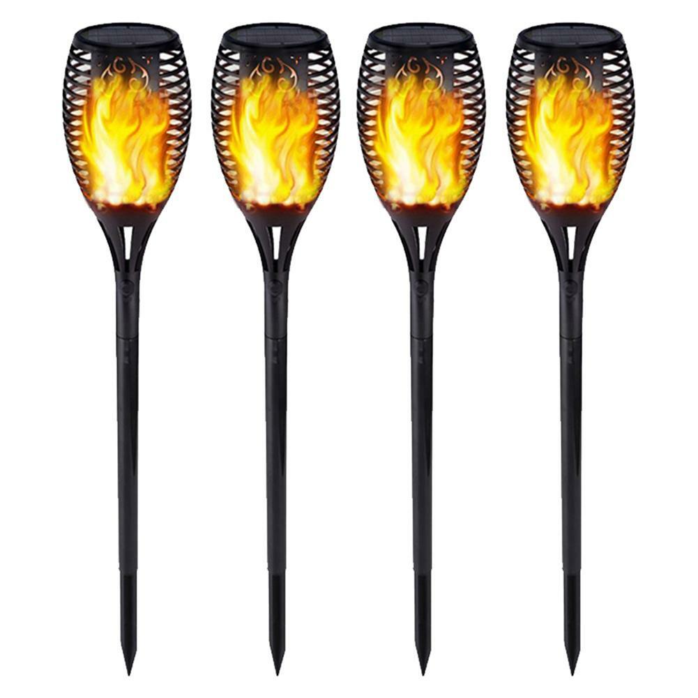 Gartenbeleuchtung 4X 96LED Solar Fackel Garten Licht