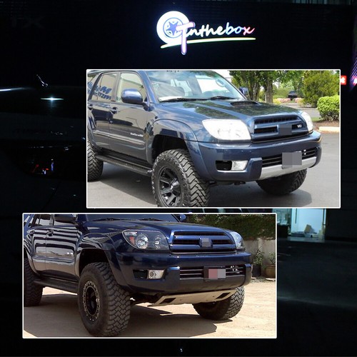 For 03-05 Toyota 4Runner Smoked Front Bumper Turn Signal Light Lamp Assembly DRL