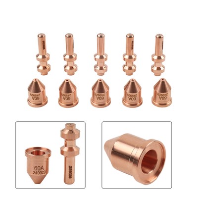 10/20pcs Plasma Torch Tips 249929 Electrode 256026 for Miller Spectrum XT60 60A