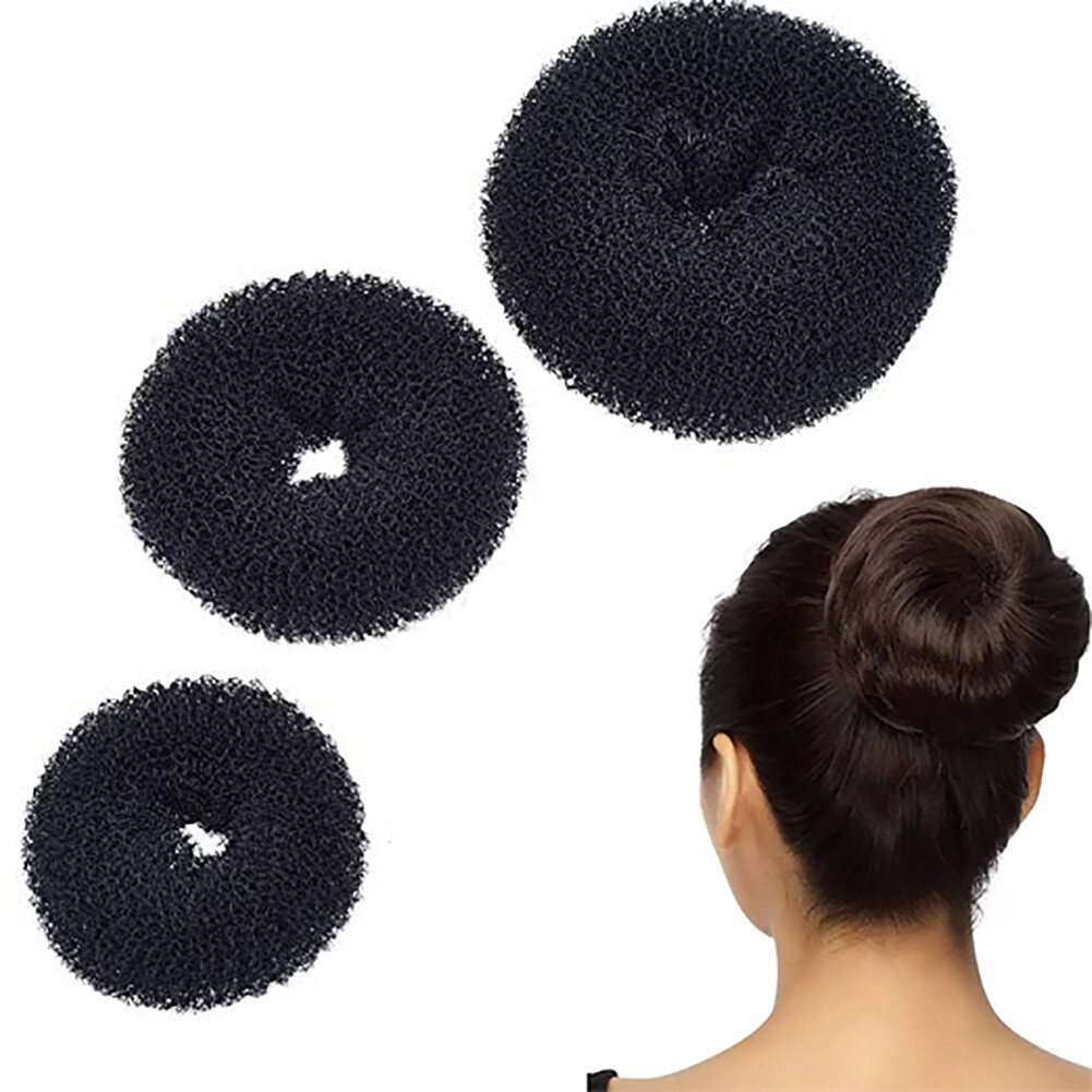 Details About 3pcs Donut Bun Maker Hair Bun Maker Hairstyle Diy Tool Ring Shaped Bun Maker Set