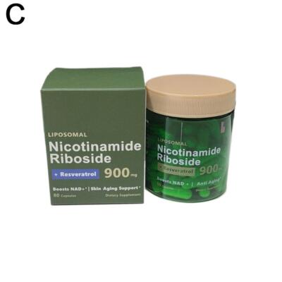 Liposomal Niacinamide Capsules + Resveratrol, NAD+ Supplement 80 Capsules US Sal