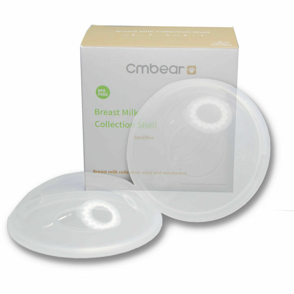 Breast Milk Collector Nursing Cups Reusable Collect Leakproof Silicone - 2 pack