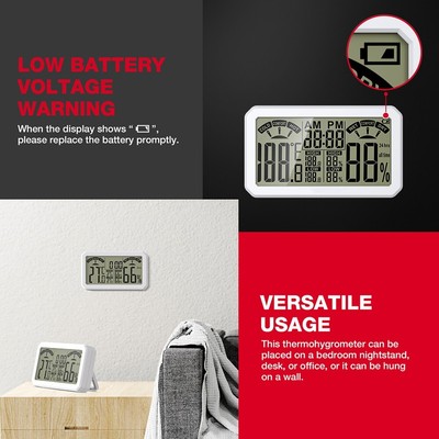 Smart Environment Monitor HT683 Easy to Read LCD for Optimal Indoor Conditions