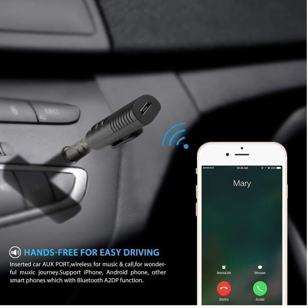 Wireless Car Bluetooth With 3.5mm Jack Aux For Honda Accord Civic CR-V HR-V 