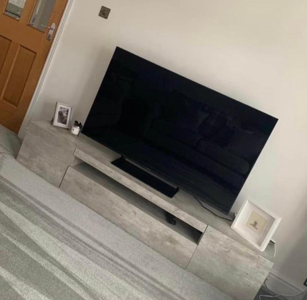 Wayfair grey concrete effect tv unit in Carmarthenshire Gumtree