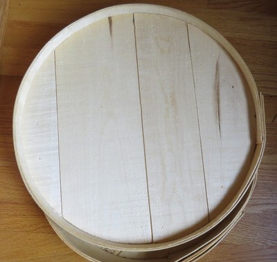 ROUND RUSTIC BENTWOOD BOX UNFINISHED UNPAINTED SURFACE  PINE WOOD  A6013