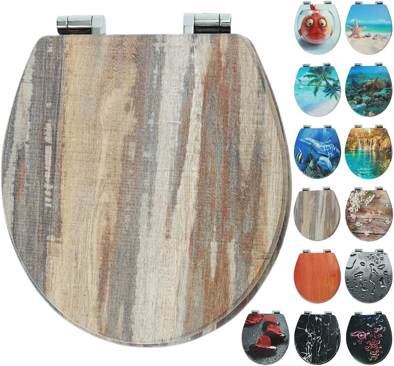 , Slow Close Wood Toilet Seats, Wooden Toilet Seats With St