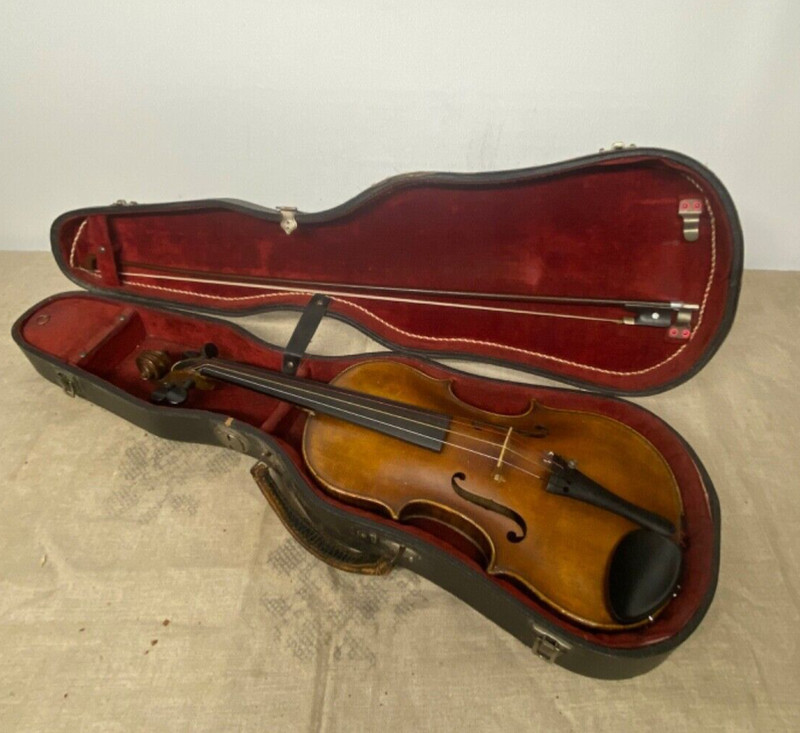 Ancien Violon Hopf 4/4 Ã©Tiquette IntÃ©Rieurjoh Bapt Hopf Kligenthal 1827? Jouable