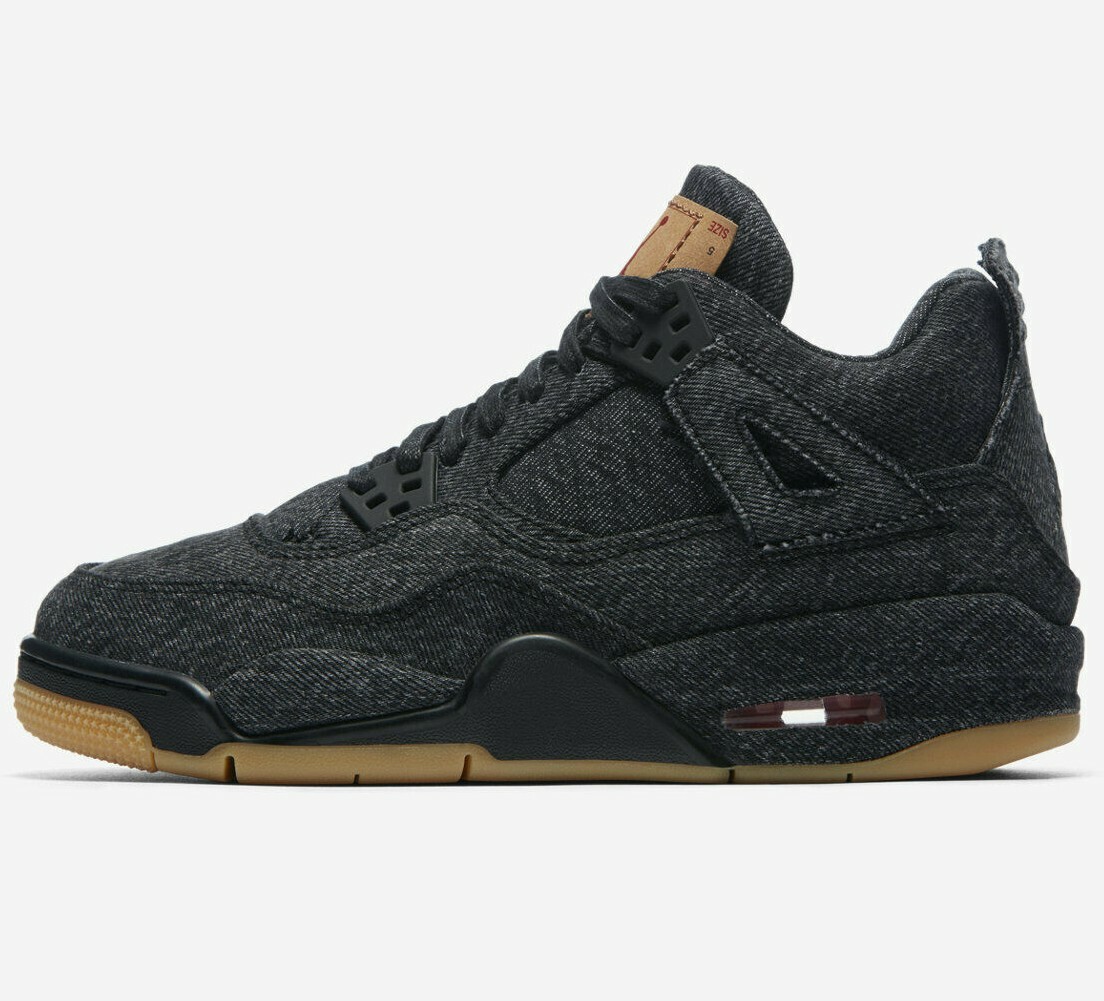 新品・未開封　廃盤　ジェフリー・オズボーン/ザッツ・フォー・シュア Air Jordan x Levi's 4 Retro NRG BG AQ9103-001 Gum Black