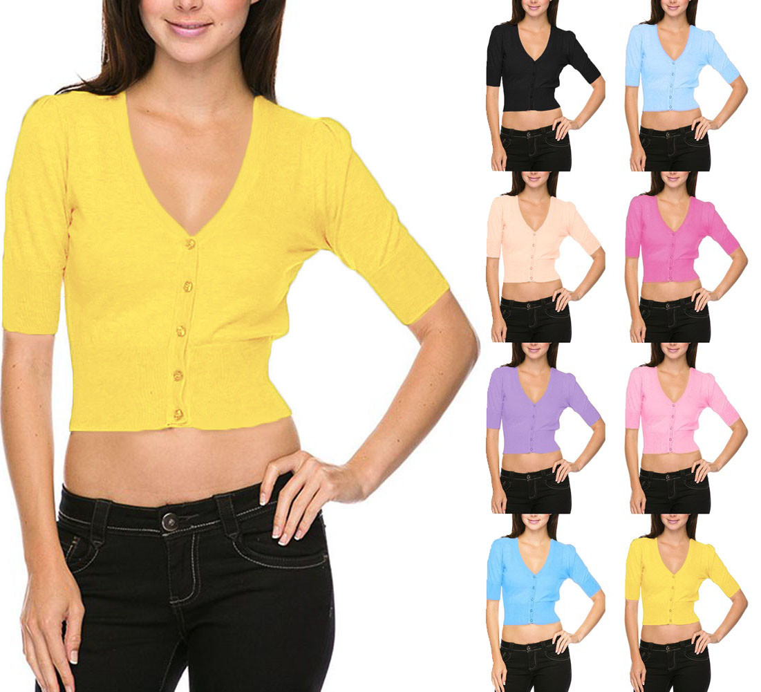 half button cardigan