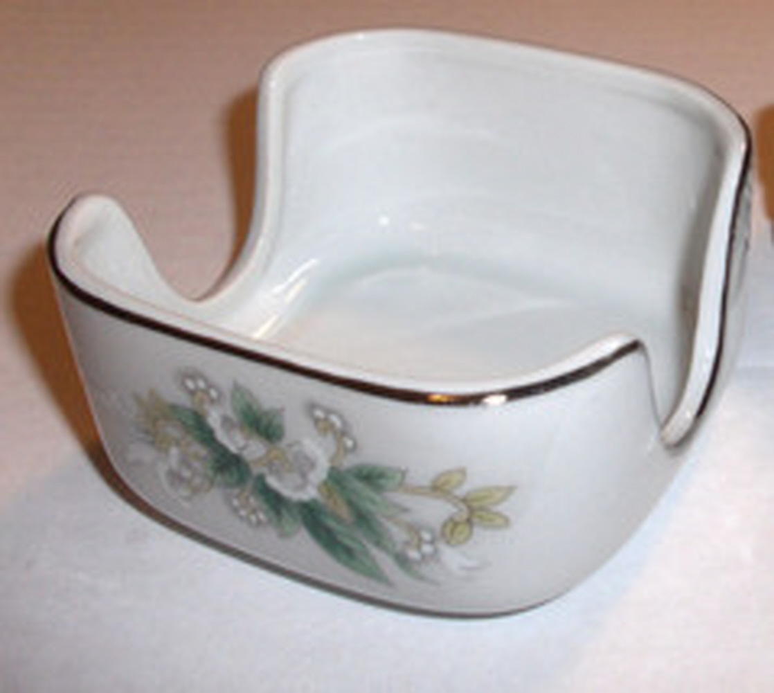 Lefton Fine Porcelain China 25th Anniversary Dish Set