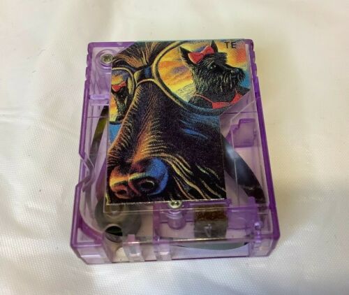 Fisher Price Pocket Rockers Purple Mini Tape 80s Scottish Terrier 1987 TE