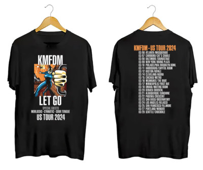 KMFDM Band Tours New Album LET GO Cotton Short Unisex T-Shirt All Size QX589