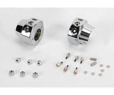 Hawg Halters Inc HSHA-3C-LR Switch Housing Assembly - 3-Button - Chrome