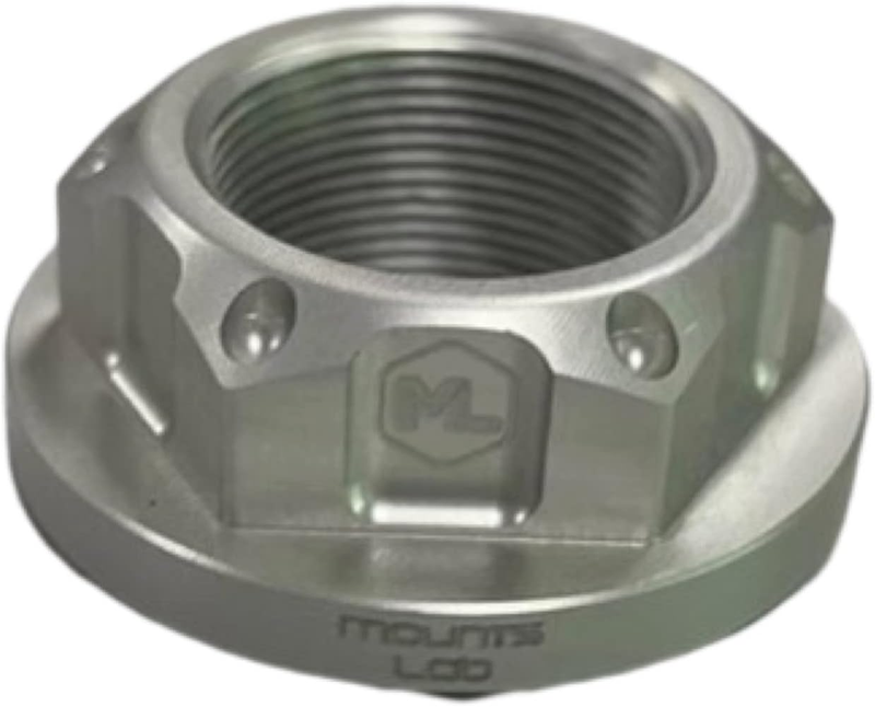 Motomount R7 Steering Stem Nut (Aluminium Open/Flanged Top Yoke Nut M22X1.00Mm)