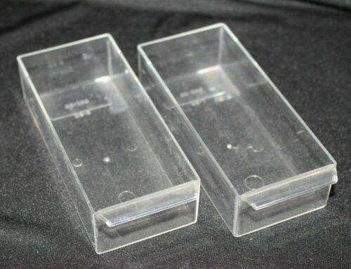 Lot/Set of 2 Vintage AKRO MILS Plastic Replacement Small Parts DRAWERS 20-330