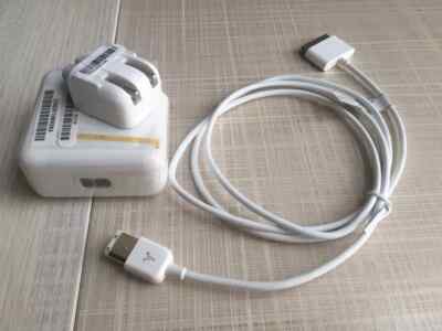 iPod 4th A1070 Apple Power Adapter + 30Pin to Firewire FW Charging Data Cable