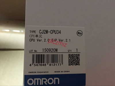 Omron CJ2M-CPU34 PLC CJ2MCPU34 New In Box Expedited Shipping