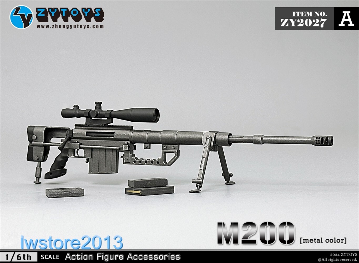 ZYTOYS 1:6 ZY2027A M200 Sniper Rifle Weapon Gun Model F 12