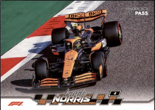 2024 Topps Paddock Pass F1 Formula 1 Red & Base - #57 Lando