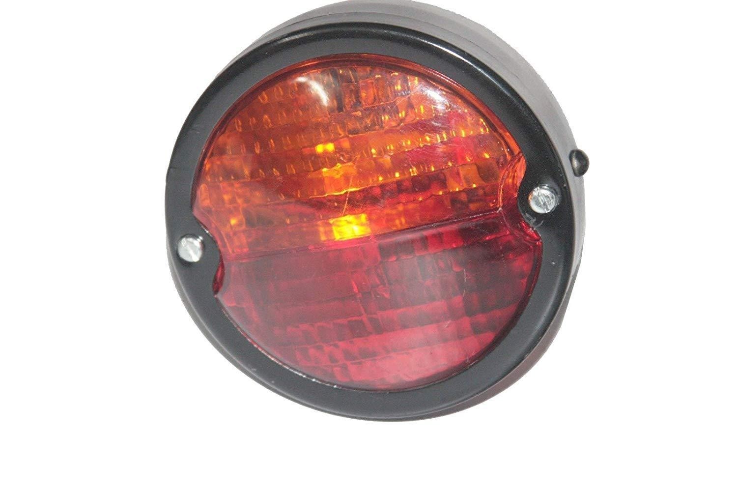 Vintage Look Tail Light With Number Plate Illuminator For Willys Massey Ferguson
