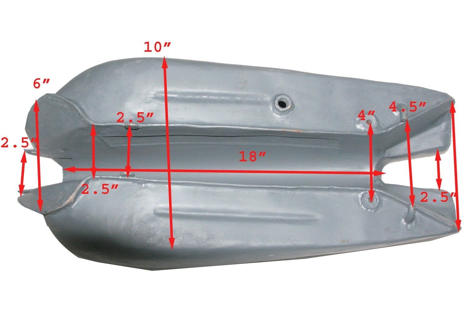 Repro Bare Metal Raw Steel Petrol Fuel Gas Tank Fits BMW R71 Motorcycle 
