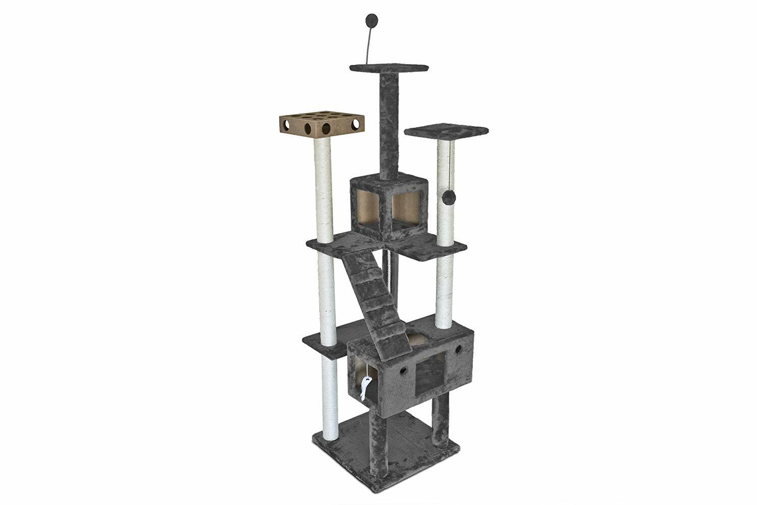 Cat Tree Multi-Levels Cat Tower Furniture Kitten Scartching Activity Tower Condo