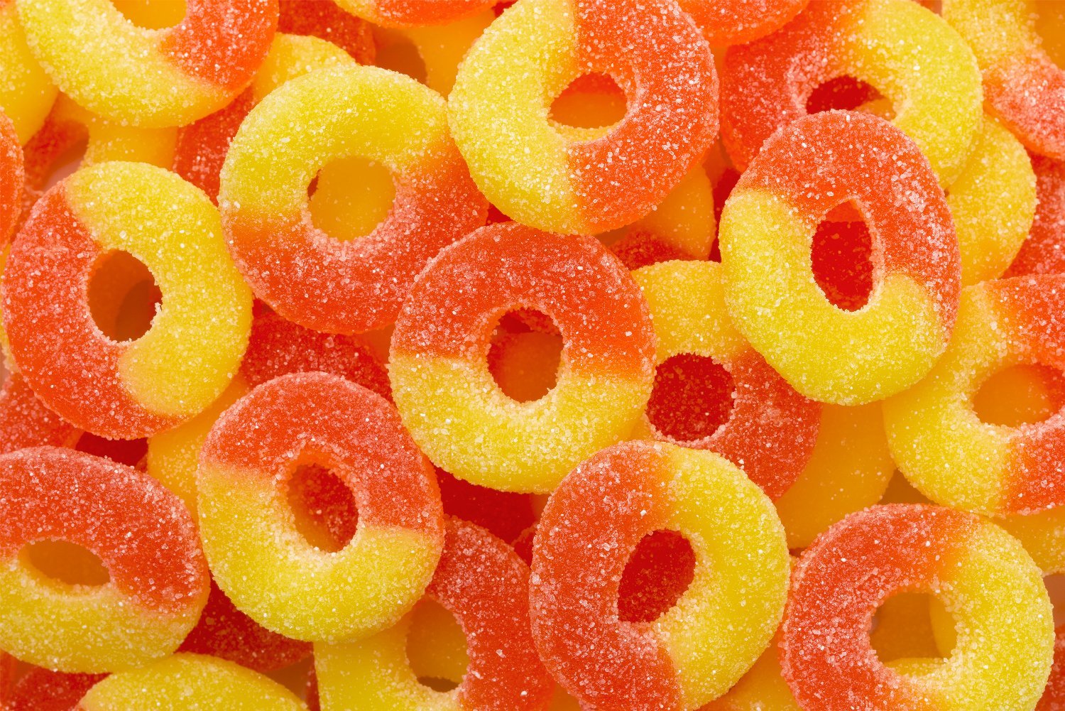 SweetGourmet Albanese Peach Gummi Rings (Gummy Candy) 4.5LB FREE