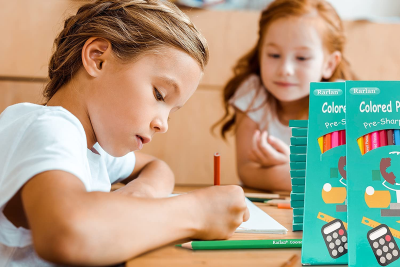 Bulk, Pre-sharpened Colored Pencils For Kids, 12 Assorted Co