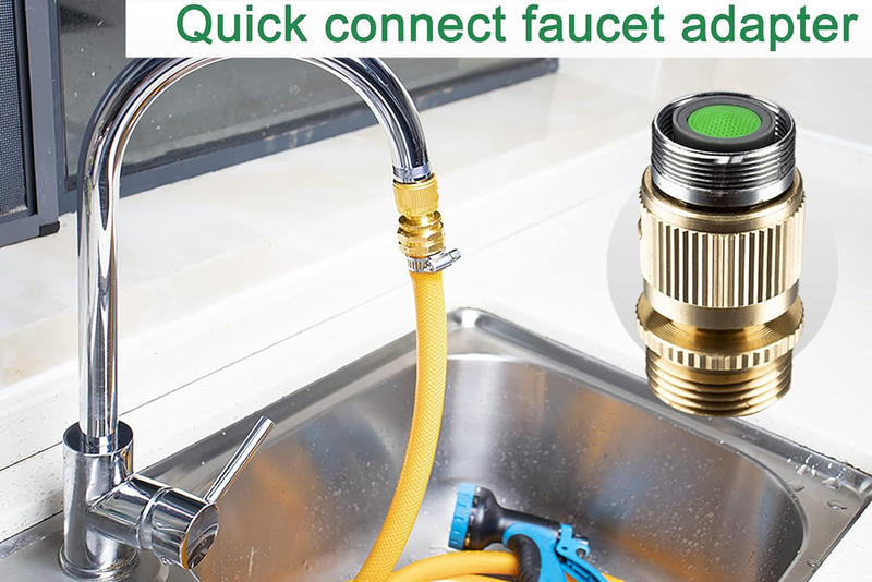 Kitchen Quick Connect Faucet Adapter,Portable Washer Adapter Bathroom Sink Fauce