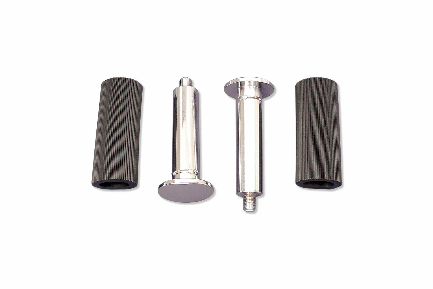 Rear Buddy Seat Footpeg Set Chrome for Harley Davidson by V