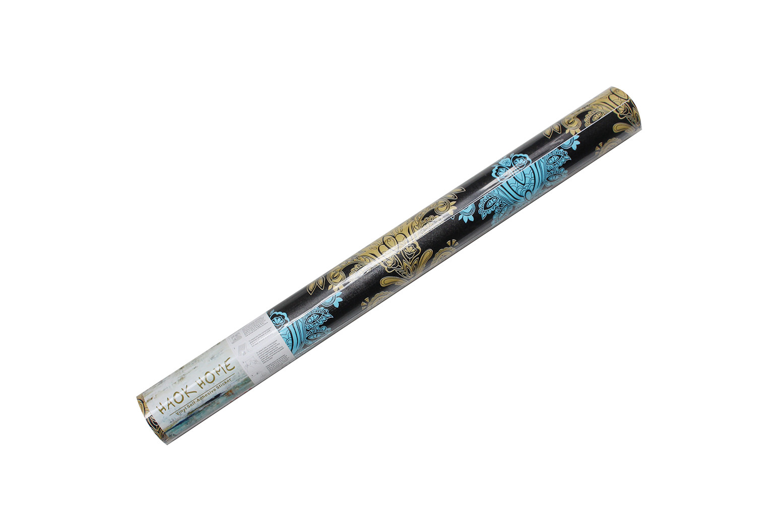 Damask Wallpaper Peel and Stick Wall Murals Black/Blue ...