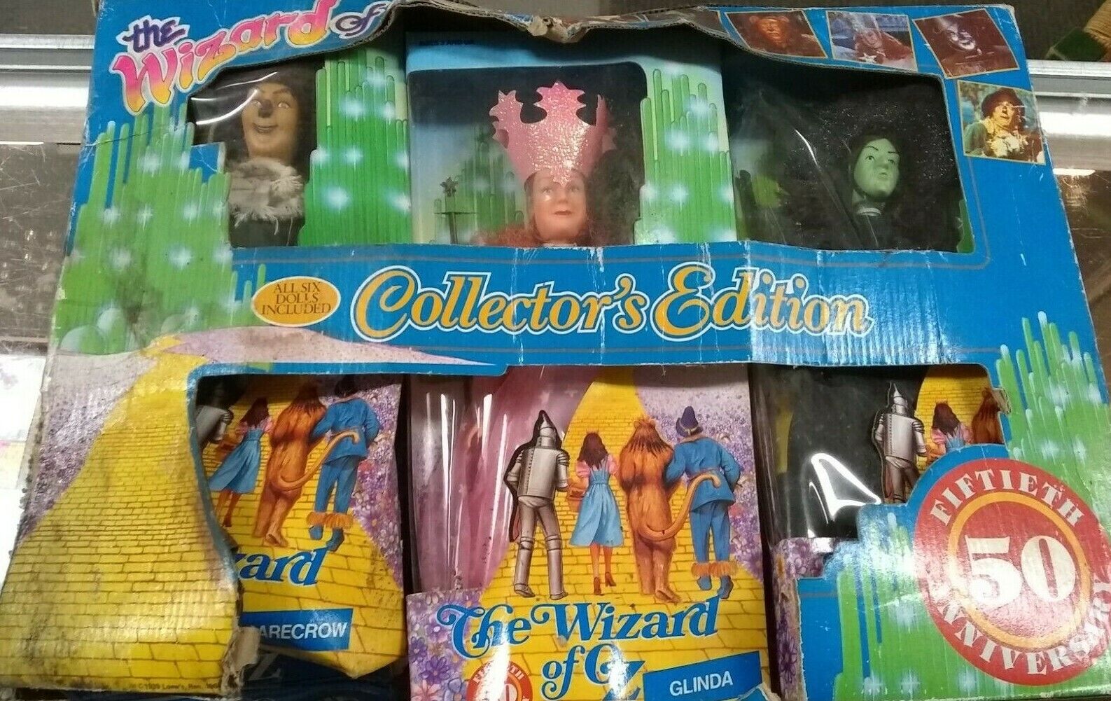 Wizard of Oz 1988 Collectors Edition Six Dolls Set 50th Wizard of Oz 1988 Collectors Edition Six Dolls Set 50th