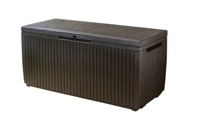 Springwood 80 Gallon Resin Outdoor Storage Box for Patio Furniture Cushions, ...