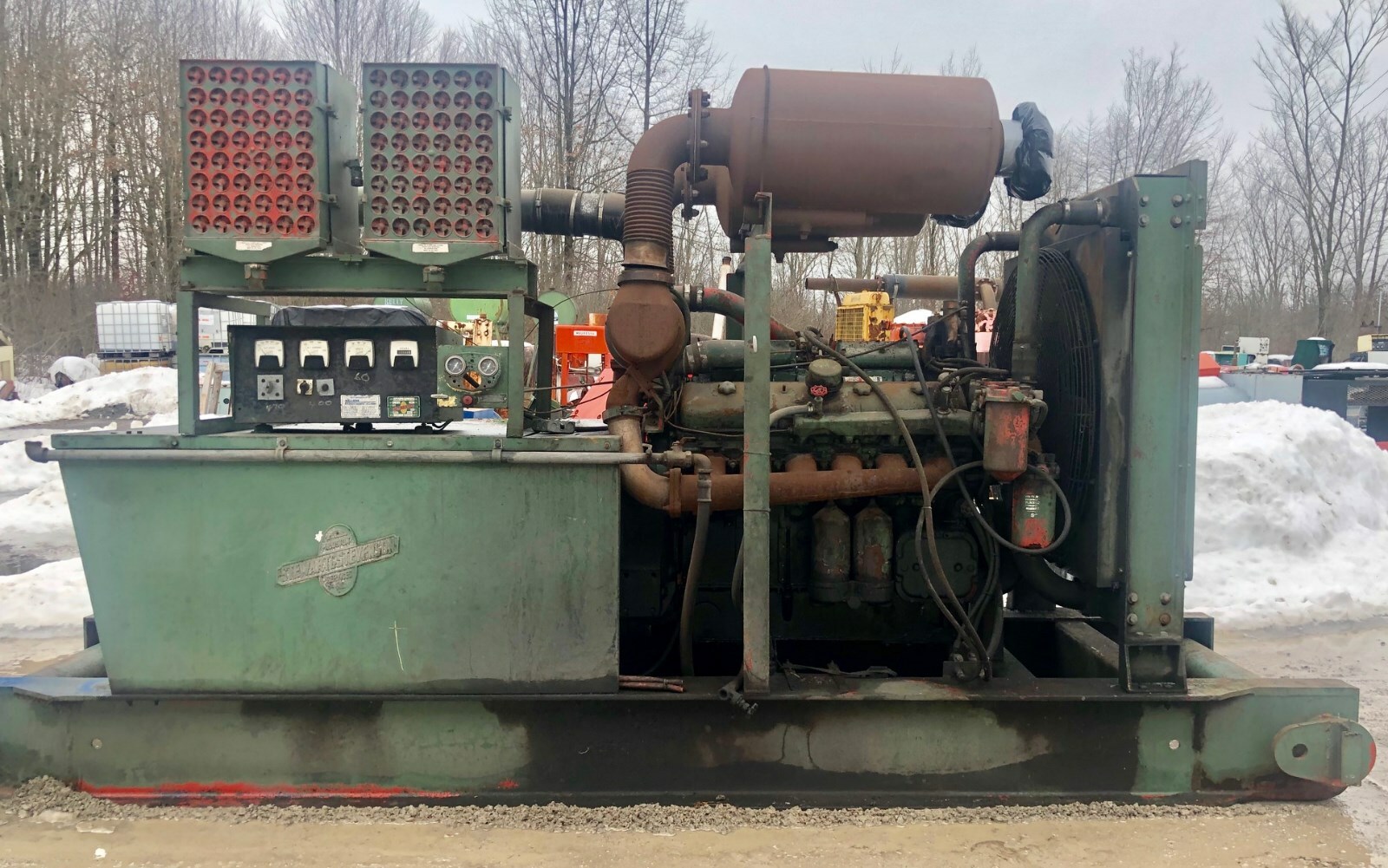 350 kw GENERATOR SET DETROIT DIESEL 12VGDT  1800 RPM 527 AMPS