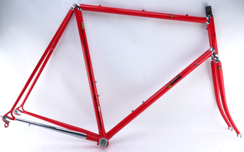 Cinelli Supercorsa Bicycle Frame set Ferarri Red SPX 60cm Chrome lugs