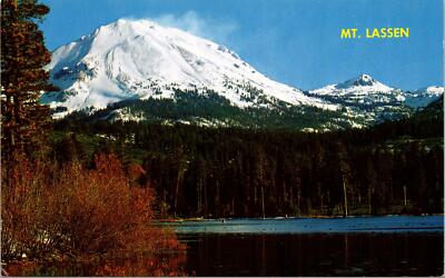Mt. Lassen CA dormant Volcano Postcard unused 1940s/50s