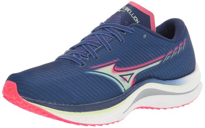 

Мужские кроссовки Mizuno Wave Rebellion, синий/розовый рай, Blue/paradise pink