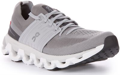 Pre-owned On Running Cloudswift 3 Dual Density Heli Mesh Sneakers Grey Mens Us 7 - 13