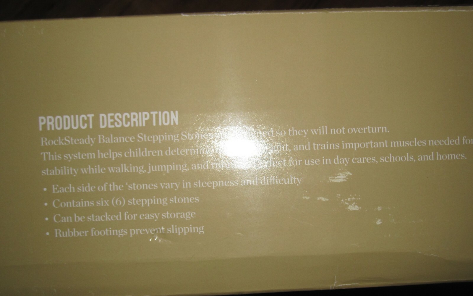 JumpOff Jo Rock Steady 6 Stepping Stones 3 Lg & 3 Smaller Stones Ages 3+ Toys