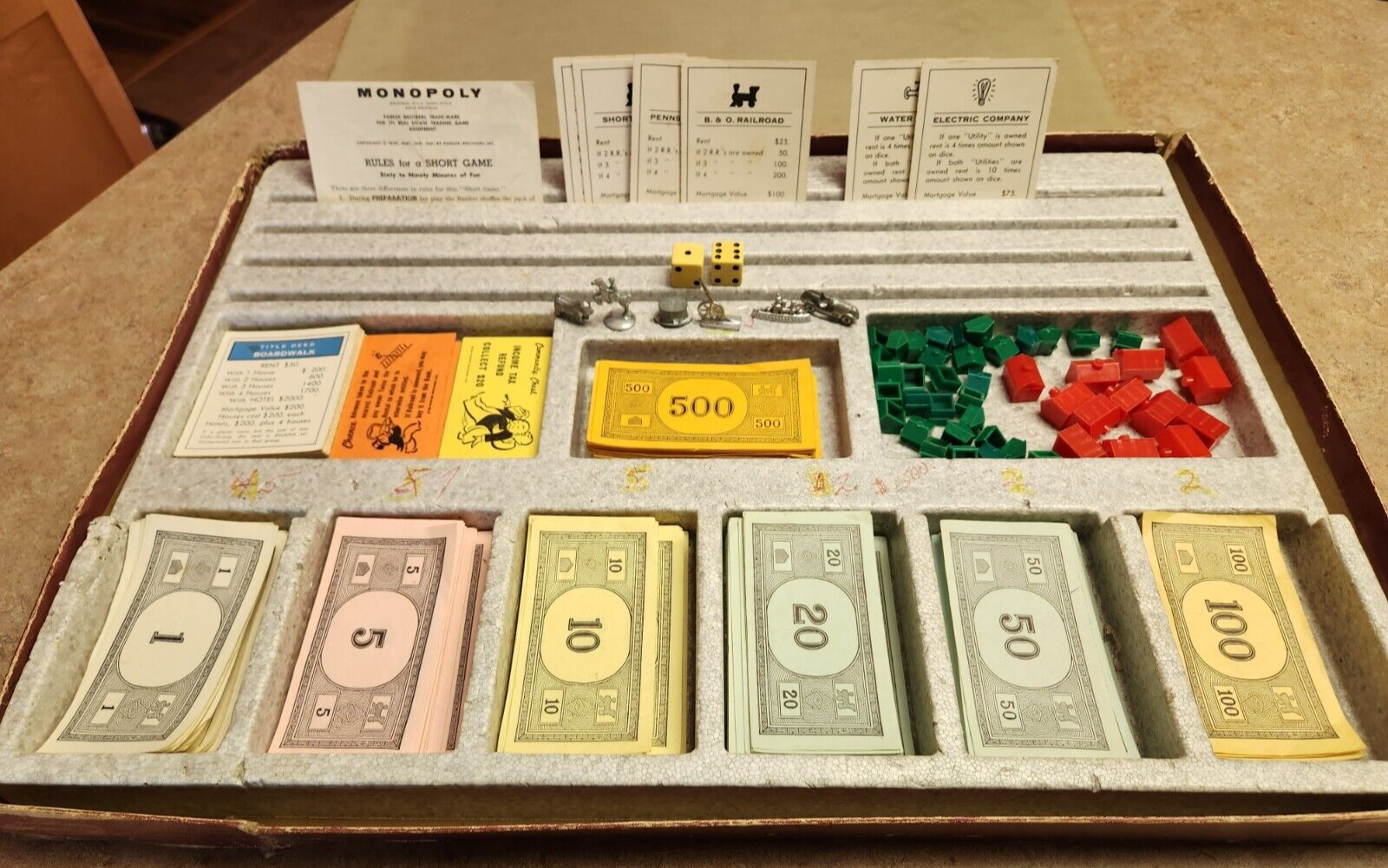 【激レア】 ヴィンテージ　MONOPOLY 　モノポリー　1964年版 Vintage 1964 Monopoly Board Game Red Box Parker Brother Rare