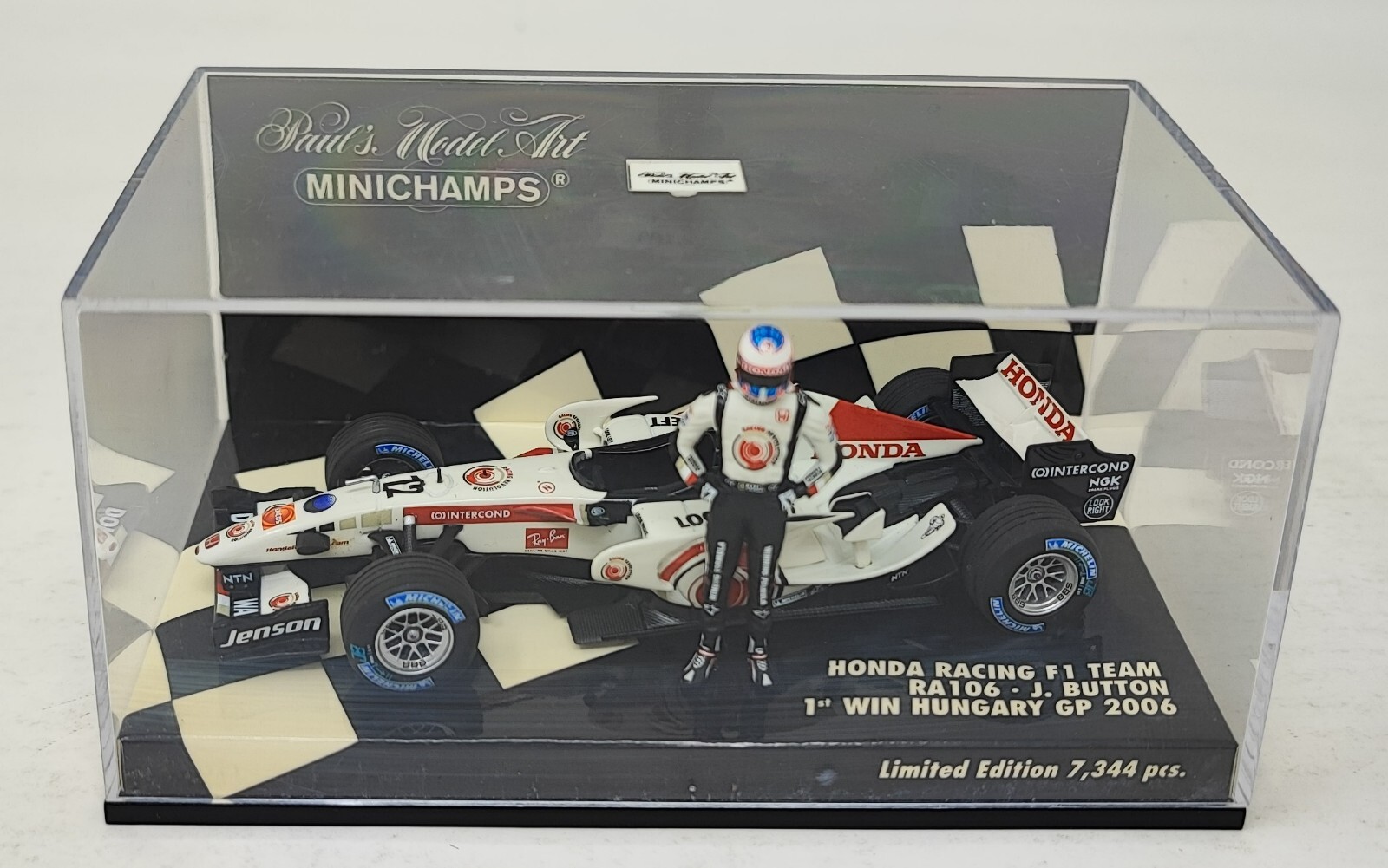 新作 HONDA BUTTON JENSON RA106 CAR 1 FORMULA 1:43) (SCALE