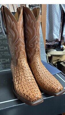 Lucchese Classics Handmade BOOTS SIZE 9D HORNBACKS Caiman Cowboy SEVEN TOES