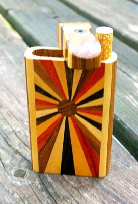 4'' Wood Dugout SUNSHINE + 3'' Bat/One Hitter Exotic Collectible