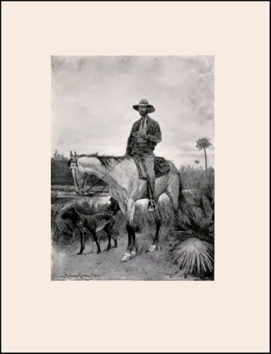 Cracker Cowboy  :  Frederic Remington :  Art Print Suitable for Framing