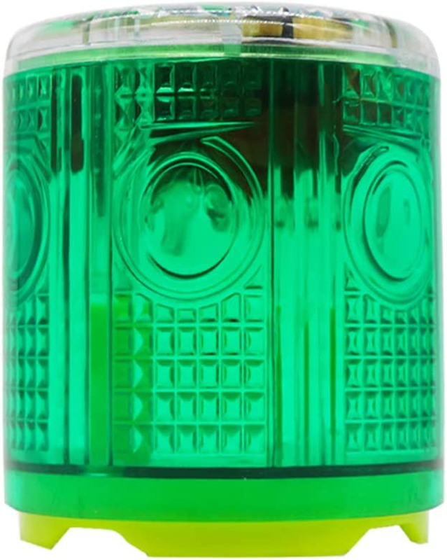 Solar Strobe Warning Light Strong Magnetic Base 6 Led Super Bright Green 1.2 V