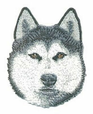 2 1/4'' x 2 3/4'' Siberian Husky Dog Breed Embroidery Patch