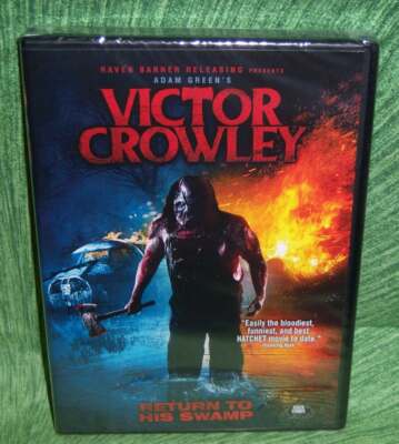 NEW RARE OOP ADAM GREEN HATCHET KANE HODDER VICTOR CROWLEY HORROR MOVIE DVD 2017