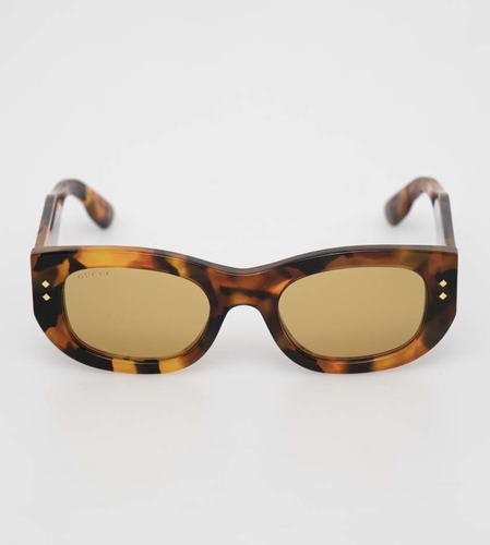 Pre-owned Gucci Gg1215s-004 Havana Havana Brown Sunglasses